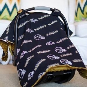 Baltimore Ravens baby seat cover